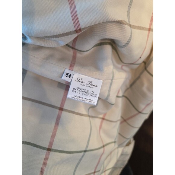 #57 Loro Piana Storm System Rain & Wind Jacket Men's 54 black plaid liner Italy - Picture 5 of 8